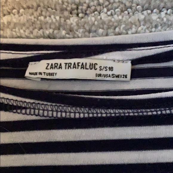 Navy and White Stripped T-shirt - Picture 3 of 3